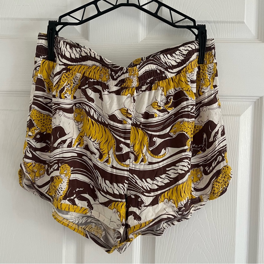 Anthropologie Lounge Tiger Shorts